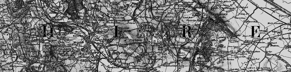 Old map of Buckley in 1897