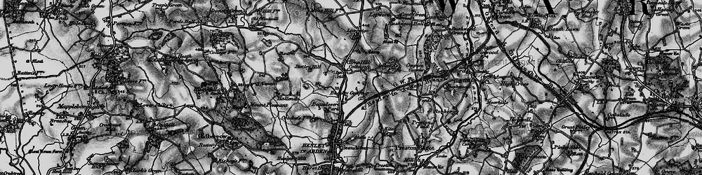 Old map of Botley Hill in 1898