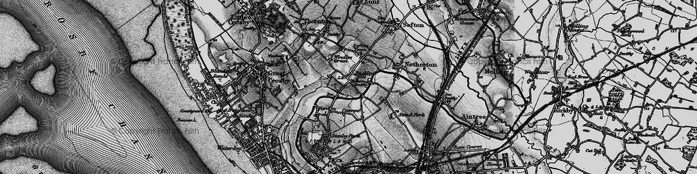 Old map of Buckley Hill in 1896