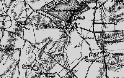 Old map of Buckminster Park in 1899