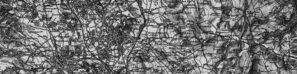Old map of Bucknall in 1897