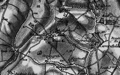 Old map of Bucknell in 1896