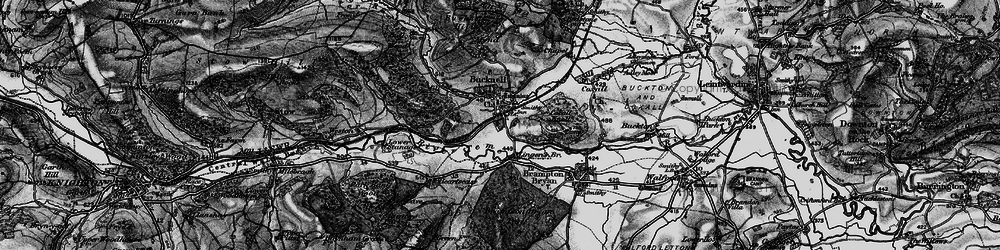 Old map of Brampton Bryan Park in 1899