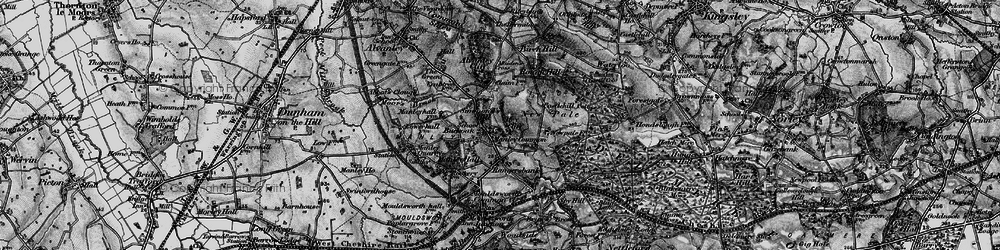 Old map of Buckoak in 1896