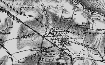 Old map of Buckton Cliffs in 1897