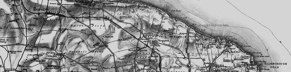 Old map of Buckton Cliffs in 1897