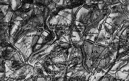 Old map of Budlett's Common in 1895