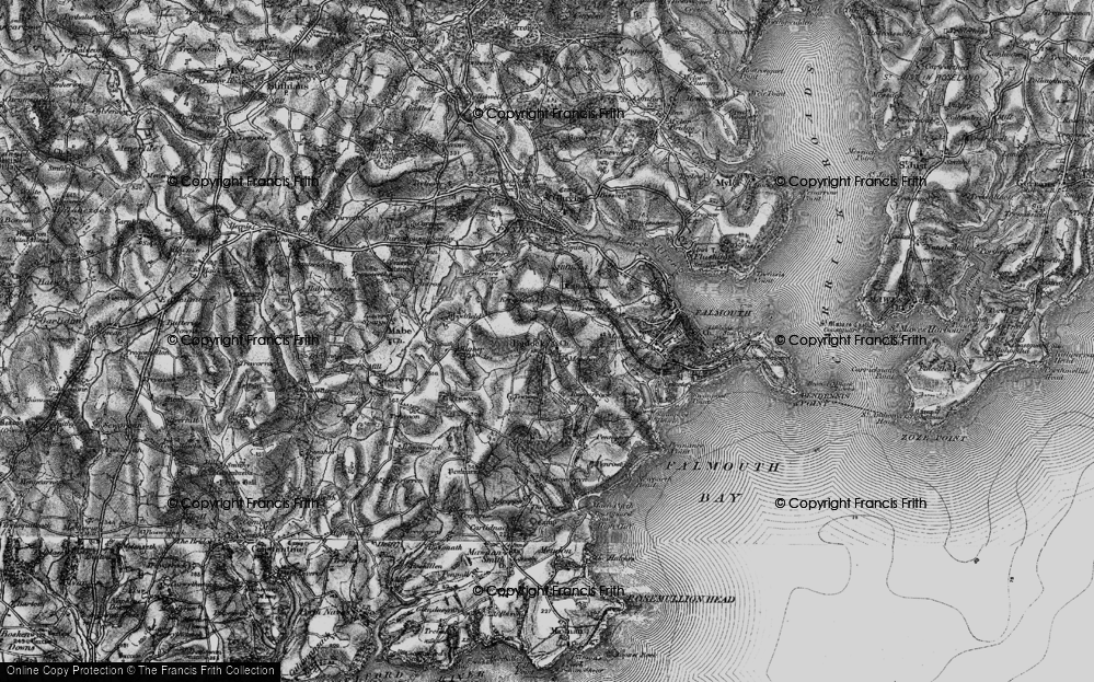 Historic Ordnance Survey Map of Budock Water, 1895