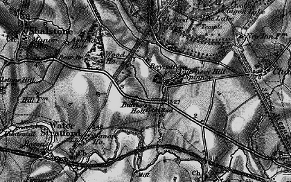 Old map of Buffler's Holt in 1896