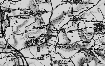 Old map of Bufton in 1899