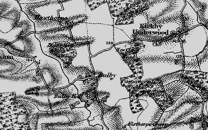 Old map of Bulby in 1895