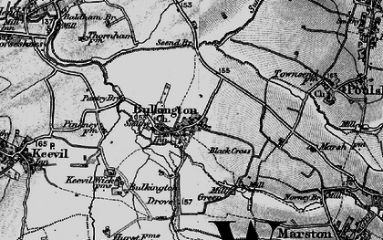 Old map of Bulkington in 1898