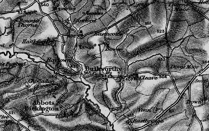 Old map of Bower in 1895