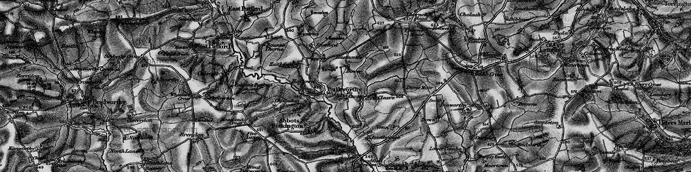 Old map of Bulkworthy in 1895