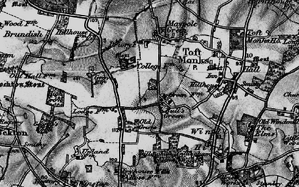 Old map of Bull's Green in 1898