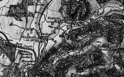 Old map of Howle Hill in 1896