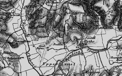 Old map of Bulleign in 1895