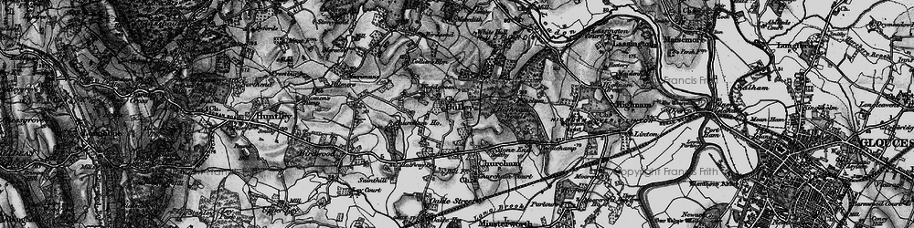 Old map of Bulley in 1896