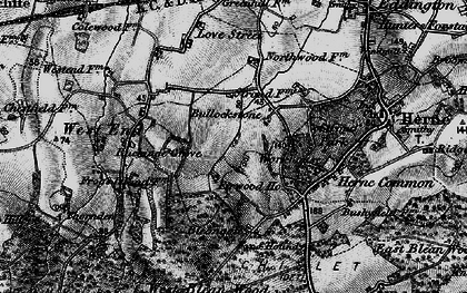 Old map of Bleangate in 1895