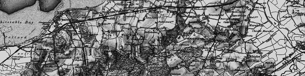 Old map of Bullockstone in 1895