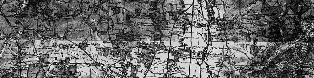 Old map of Bulls Cross in 1896