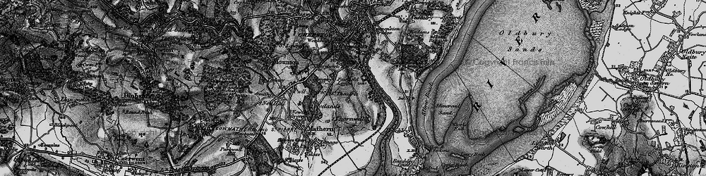Old map of River Wye in 1897