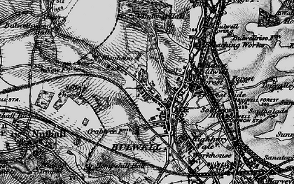 Old map of Bulwell in 1899