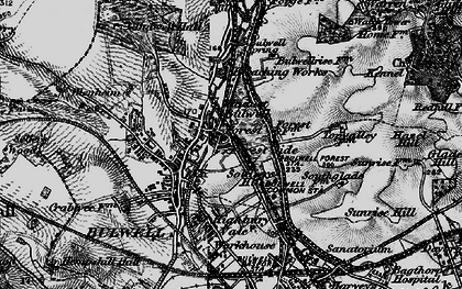 Old map of Bulwell Forest in 1899