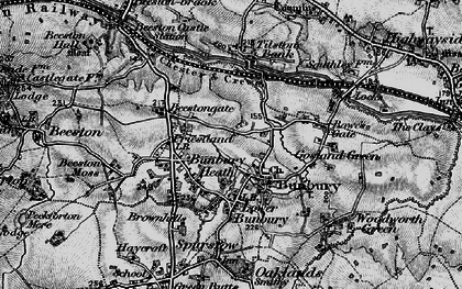 Old map of Bunbury in 1897