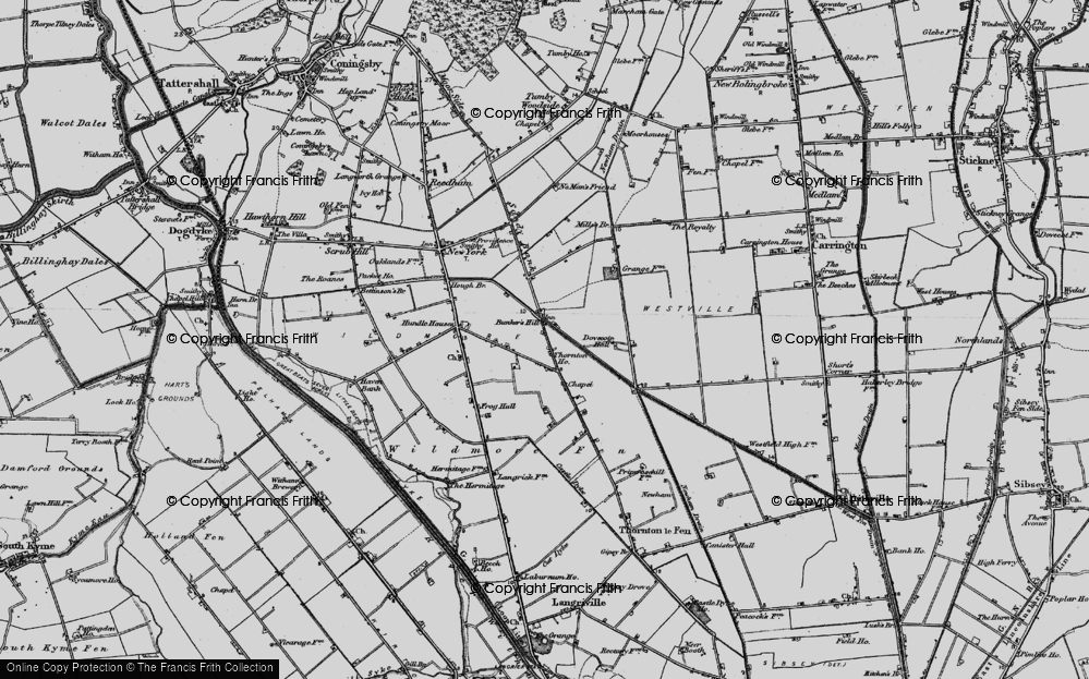 Old Map of Bunker's Hill, 1898 in 1898