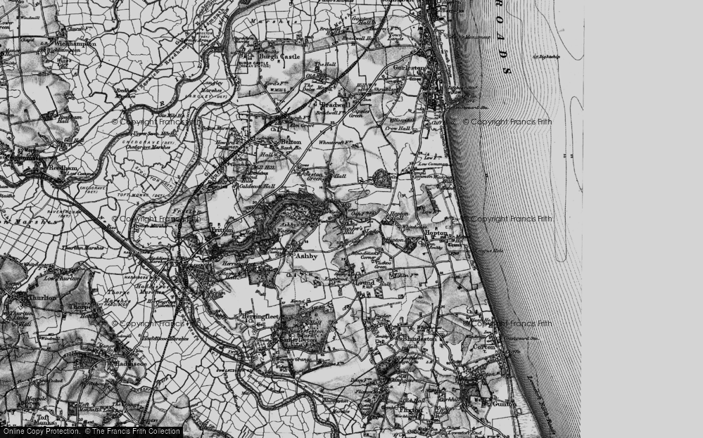 Old Map of Bunker's Hill, 1898 in 1898