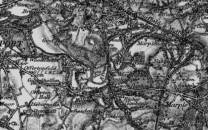 Old map of Bunkers Hill in 1896