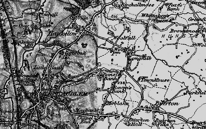 Old map of Buerton Moss in 1897