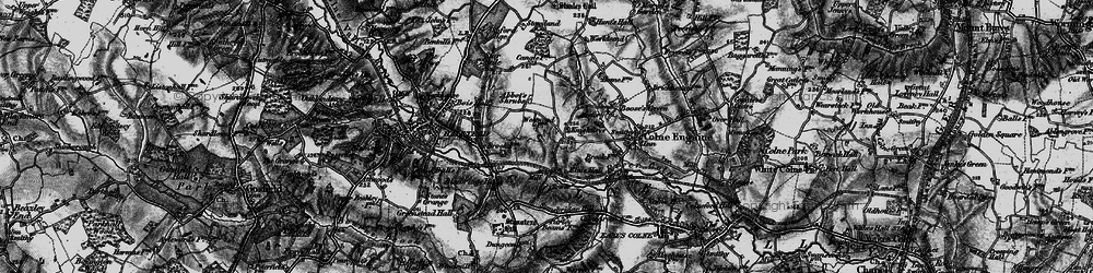 Old map of Bunting's Green in 1895