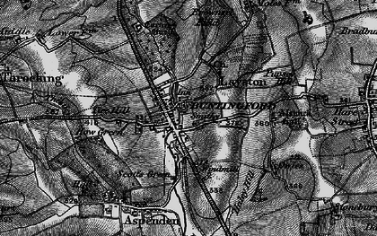 Old map of Buntingford in 1896