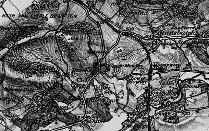 Old map of Burcher in 1899