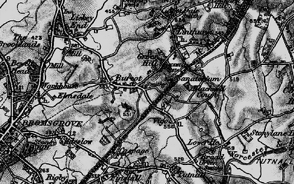 Old map of Burcot in 1898