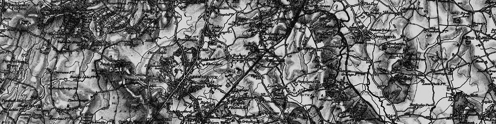 Old map of Burcot in 1898
