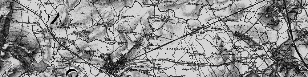Old map of Burcott in 1896