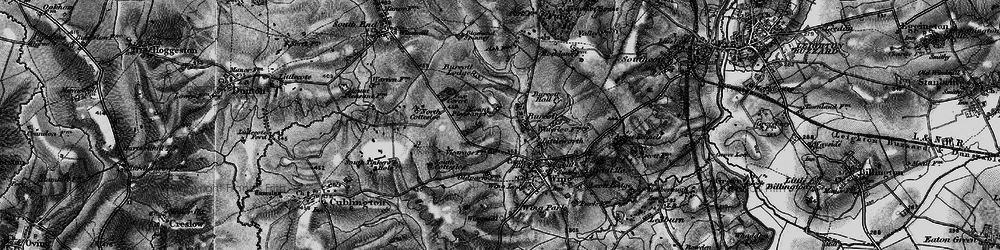 Old map of Burcott in 1896