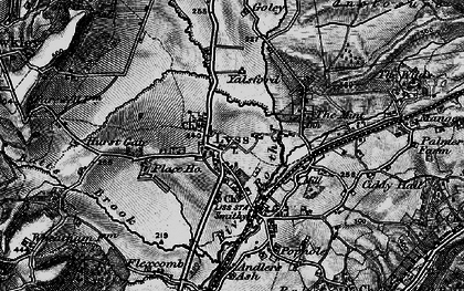 Old map of Burgates in 1895