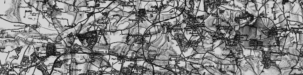 Old map of Burgh Stubbs in 1899