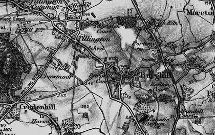Old map of Burghill in 1898