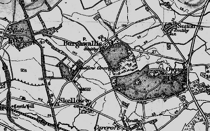 Old map of Burghwallis Grange in 1895