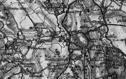 Old map of Whitehaven in 1897