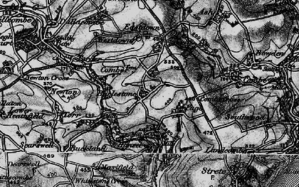 Old map of Burlestone in 1897