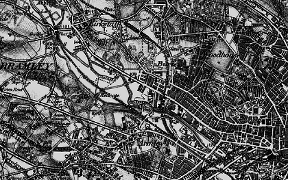 Old map of Burley in 1898