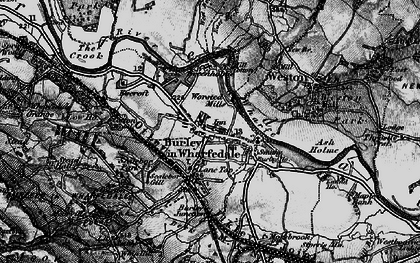 Old map of Burley in Wharfedale in 1898