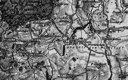 Old map of Burleydam in 1897