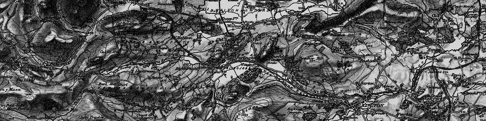 Old map of Burlingjobb in 1899